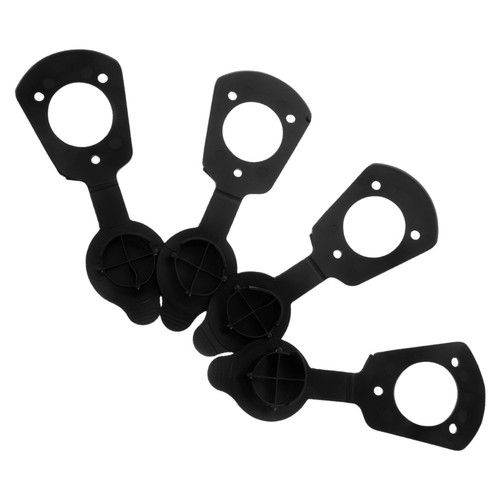 4pcs black pvc fishing - black, rod