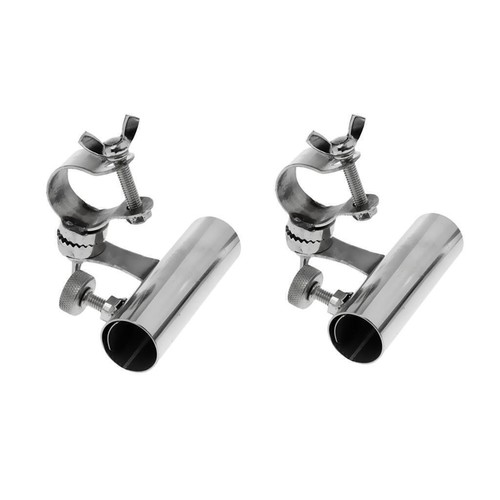 Rod holder stainless - 2x,